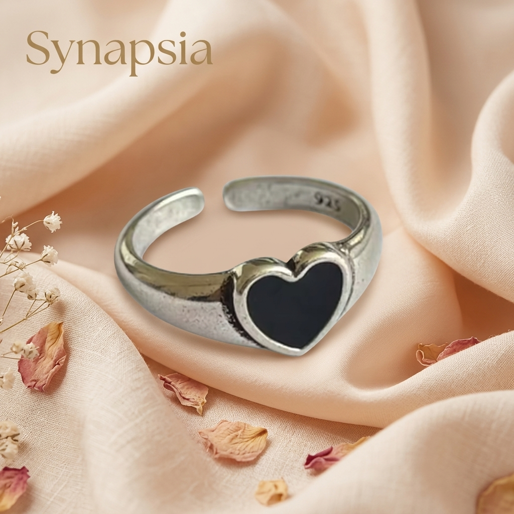 Anillo ajustable de plata de ley