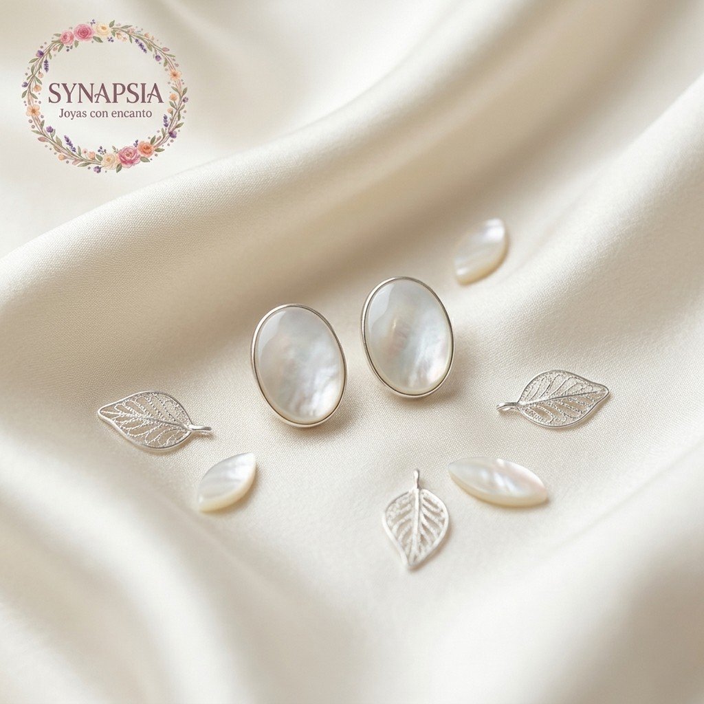 Pendientes de Plata y Nácar
