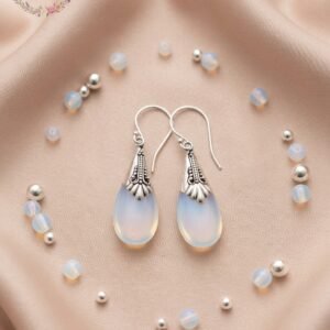 Pendientes de plata y cristal